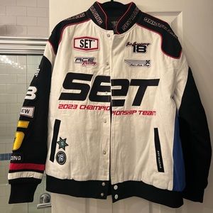 SETactive Speedway Racing Jacket / Blanc Limited Edition - Size Small